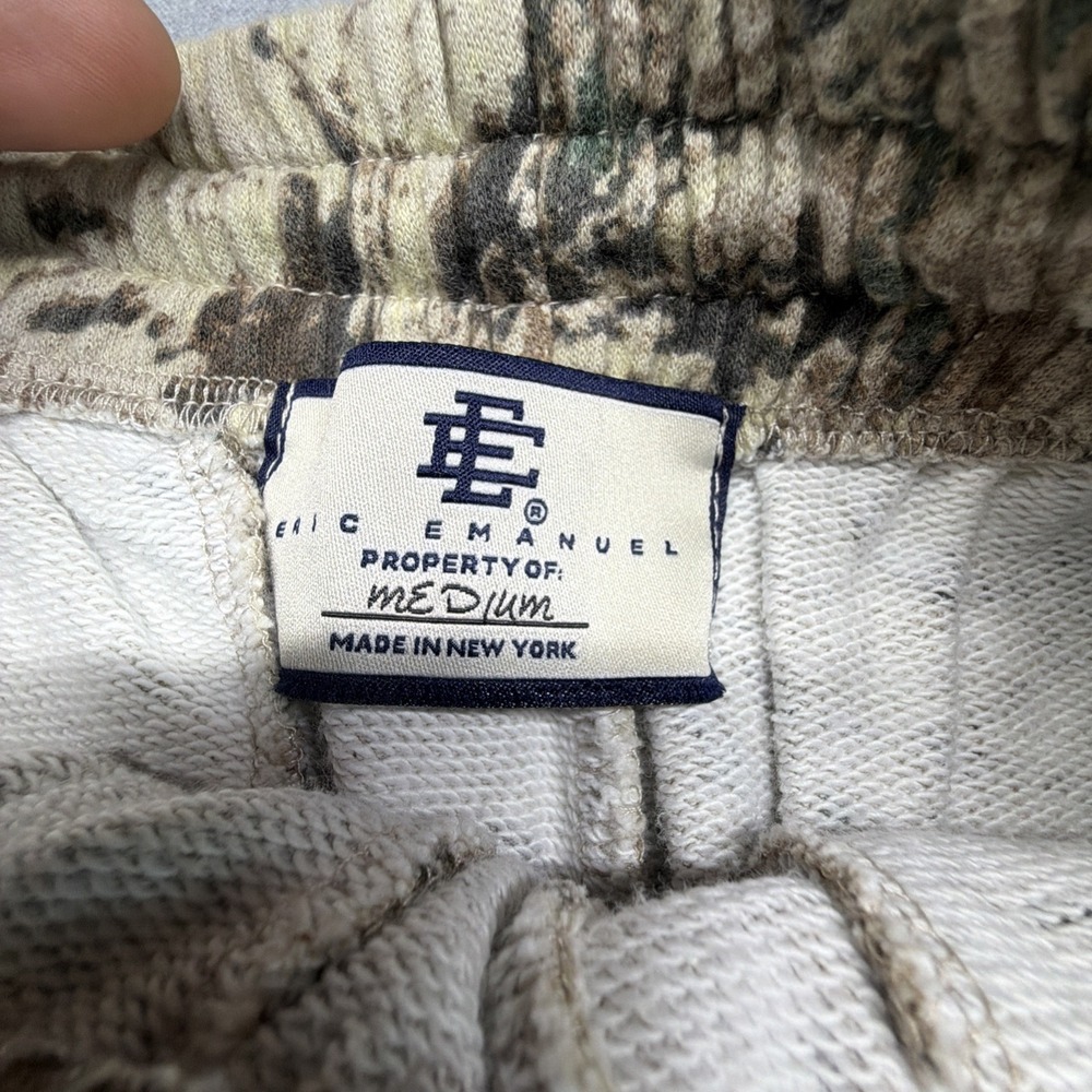 Eric Emanuel Camo‎ Sweat Pants With Embroidered Logo Size Medium - Picture 3 of 8